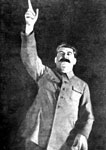 Товарищ Сталин на съезде